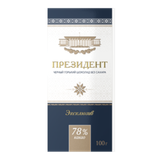 Шоколад черный «Президент» без сахара