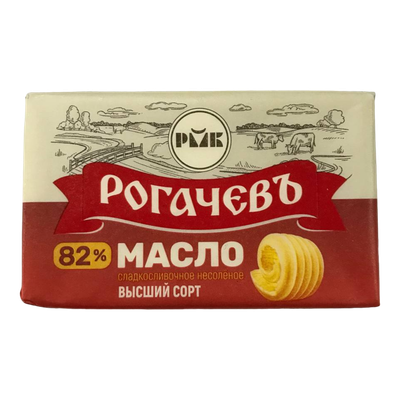 Масло сладкосливочное «Рогачевъ» 82%