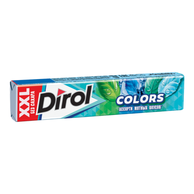 Жевательная резинка «Dirol Colors» ассорти мятных вкусов