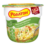 Пюре картофельное «Роллтон» с куриным вкусом