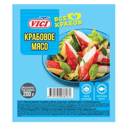 Крабовое мясо «VICI» имитация