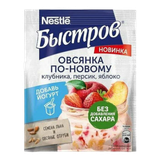 Хлопья овсяные «Быстров» клубника-персик-яблоко
