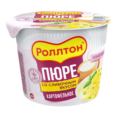 Пюре картофельное «Роллтон» со сливочным вкусом