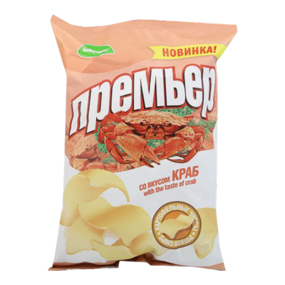 Чипсы «Премьер» вкус краба