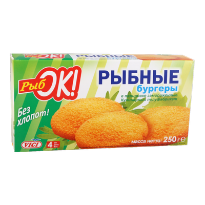 Рыбные бургеры «РыбОК!» в панировке