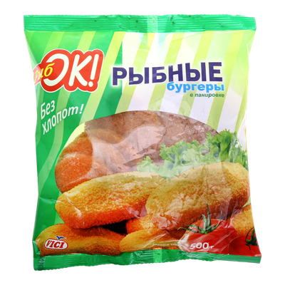 Рыбные бургеры «РыбОК!» в панировке