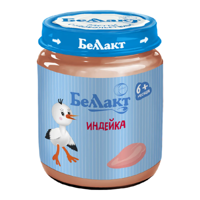 Пюре «Беллакт» индейка с 6 месяцев