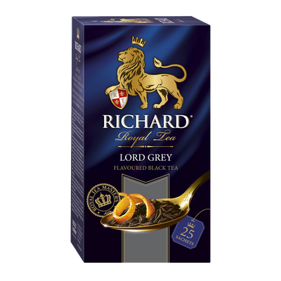 Чай черный «Richard» Lord Grey c ароматом бергамота 25 пакетиков