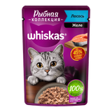 Корм для кошек «Whiskas» лосось в желе
