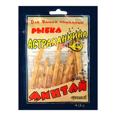 Минтай сушено-вяленая «Астраханкина рыбка» палочки