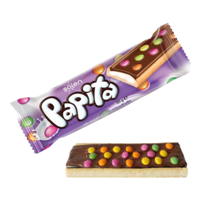 Печенье «Papita» молочная начинка и драже-конфеты