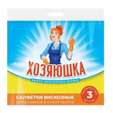 Салфетки вискозные «Хозяюшка» для влажной и сухой уборки