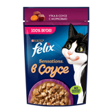 Корм для кошек «Felix» утка в соусе с морковью