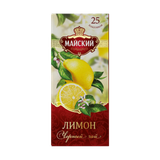 Чай черный «Майский» лимон 25 пакетиков